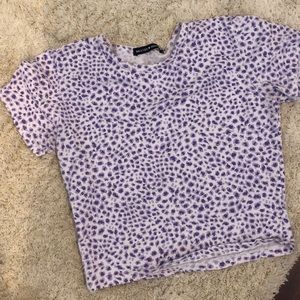 brandy melville cheetah print rare shirt